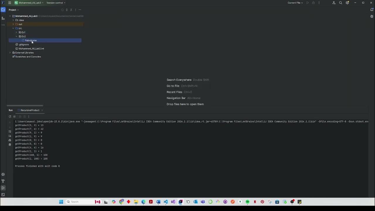 Lab3_Recursive_Palindrome - YouTube