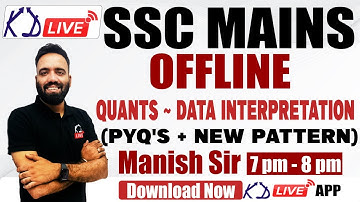 KD CAMPUS is not a name, it is trust | SSC MAINS 2022 Offline | Maths Specific By Manish Sir