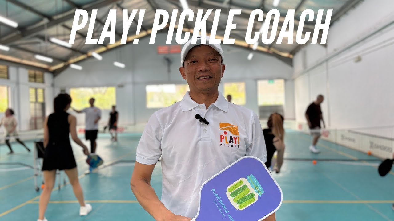 Terence Coaching A Pickleball Group