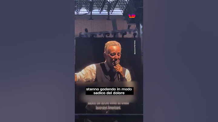 BRUCE SPRINGSTEEN attacca TRUMP durante il concerto a San Siro