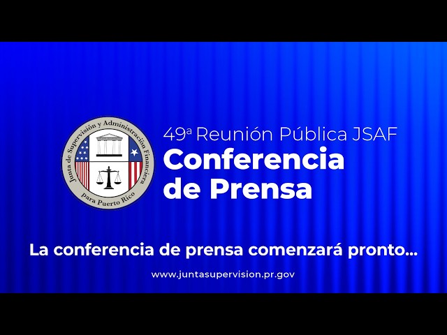 JSAF - Conferencia de Prensa - 49a Reunión Pública