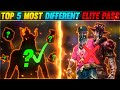 TOP 5 MOST DIFFERENT ELITE PASS 😱 FREE FIRE ||🔥 MYSTERIOUS ELITE PASS