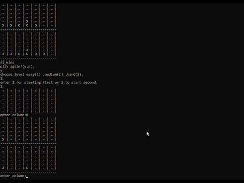 Connect4 AI Agent with alpha-beta pruning