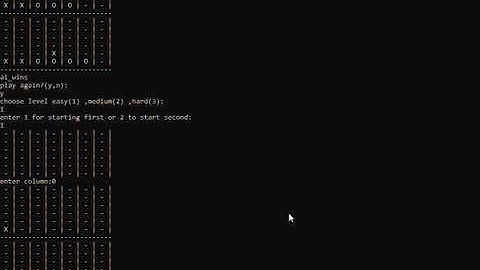 Connect4 AI Agent with alpha-beta pruning