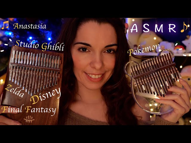 40min KALIMBA in ASMR to Sleep ~ Relaxing Music ~ Anastasia, Studio Ghibli, Zelda, FF7 Pokemon