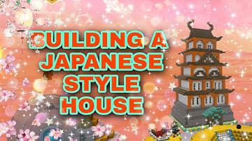 BUILDING A JAPANESE STYLE HOUSE IN SKYBLOCK  #Blockmango #Skyblock #IamNotPainBG