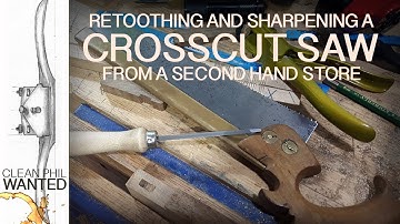 Retoothing and sharpening a crosscut backsaw | Totally ASMR!