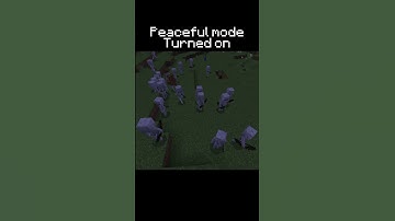 POV: mobs when you turn peaceful mode on #minecraft #minecraftmemes #funny #shorts