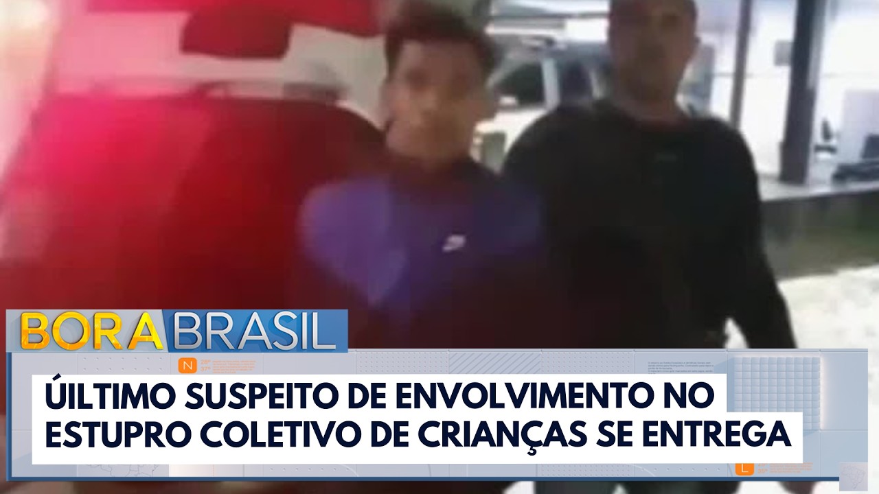 Último procurado de estupro coletivo a duas crianças se entrega | Bora Brasil