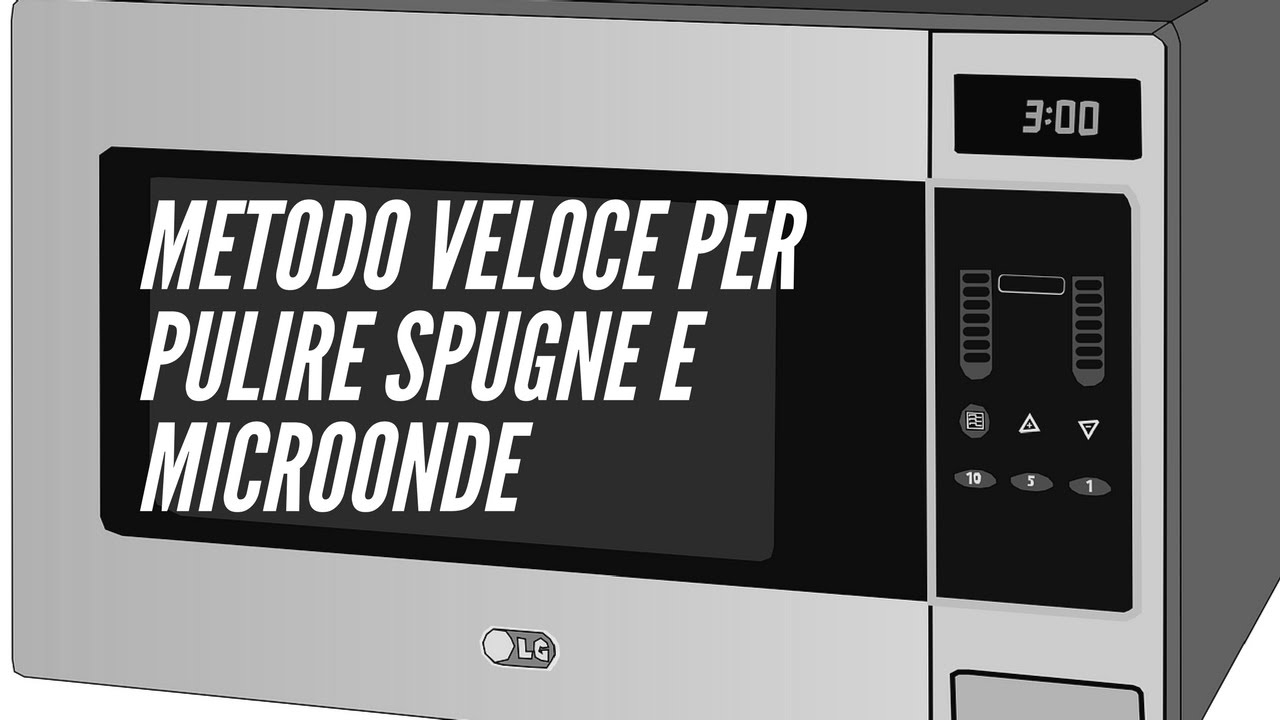 METODO VELOCE PER IGIENIZZARE SPUGNE E PULIRE MICROONDE - YouTube