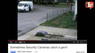 Security Cam Rolls As Fedex Driver Forgets To Put Van In Park