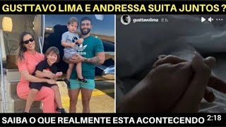 GUSTTAVO LIMA MOSTRA MÃO DE CRUSH E FÃS CRÊEM QUE VOLTA COM ANDRESSA SUITA