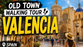 Valencia Walking Tour 4K HDR 🇪🇸 | Old Town & Historic Center