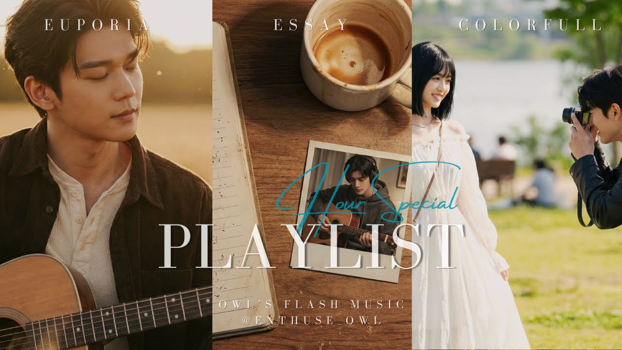 Playlist. Hour Special 밝은 에너지 충전 노래모음 INDIE KPOP MUSIC : Euporia, Essay, Colorfull