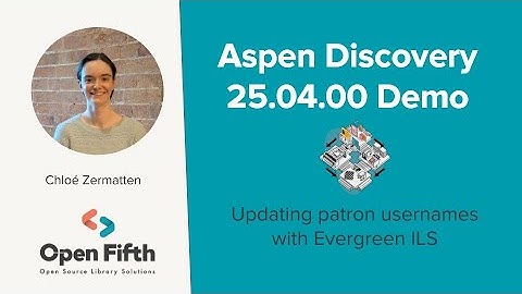 Updating patron usernames with Evergreen ILS