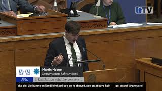 Martin Helme Rail Balticust: "See on absurdne!"