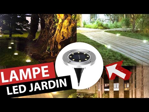 LAMPE SOLAIRE 8 LEDs ÉTANCHE IP65 | IDÉAL POUR ÉCLAIRER UN JARDIN, UNE ALLÉE, UN ESCALIER ... ?