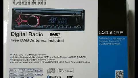 Unboxing  (Auspack Video) Clarion CZ505E Dab+ 1Din Autoradio / Car Audio Headunit.