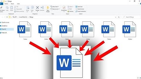 HOW TO MERGE MULTIPLE DOCUMENTS IN MS WORD.