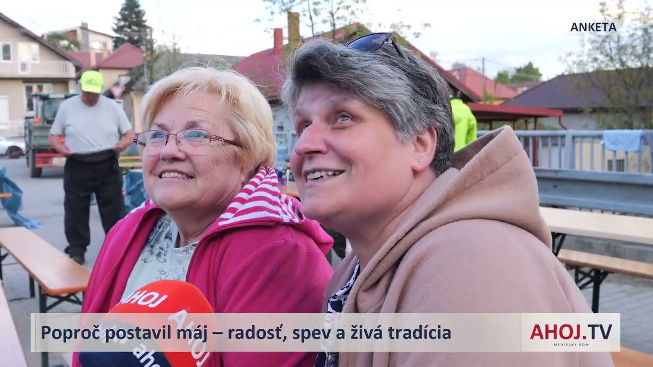 V obci Poproč pri stavaní mája nechýbali radosť a spev