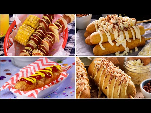 Recetas de Banderillas | 4 formas diferentes de hacer banderillas - YouTube