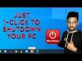 Just 1click to shutdown your pc by technology gyan salman