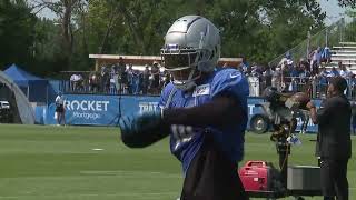 Another day, another post-practice 202 catches off the JUGS machine for Lions WR Amon-Ra St. Brown