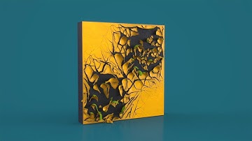 Houdini paint peeling effect