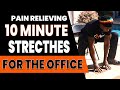 10 Minute Seated Stretches At Work- Low Impact | Chair Workouts