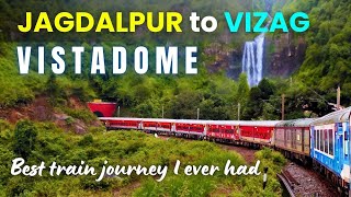 Jagdalpur to Visakhapatnam Vistadome Coach Train Journey || Kirandul Passenger (08552) Telugu Vlog