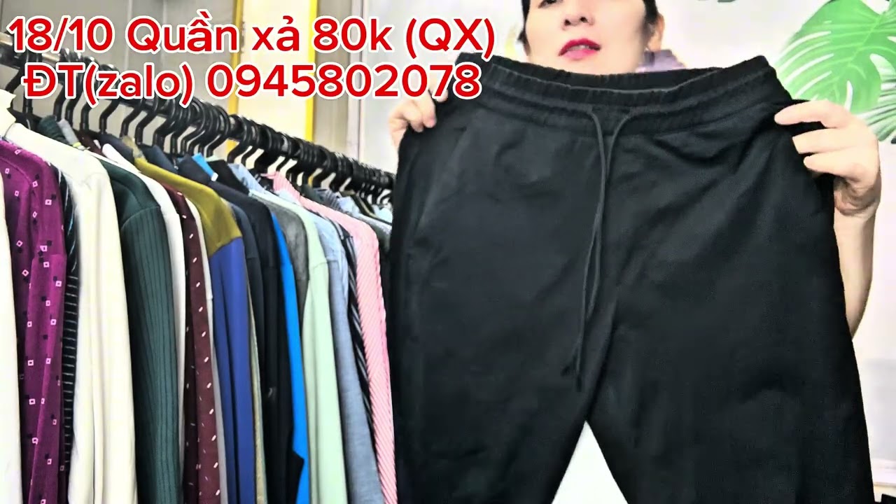 18/10 Sale xả quần âu kaki túi hộp cạp chun nam nữ kiện Nhật ( 2 quần miễn ship )