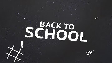Back to School - after effects tutorial