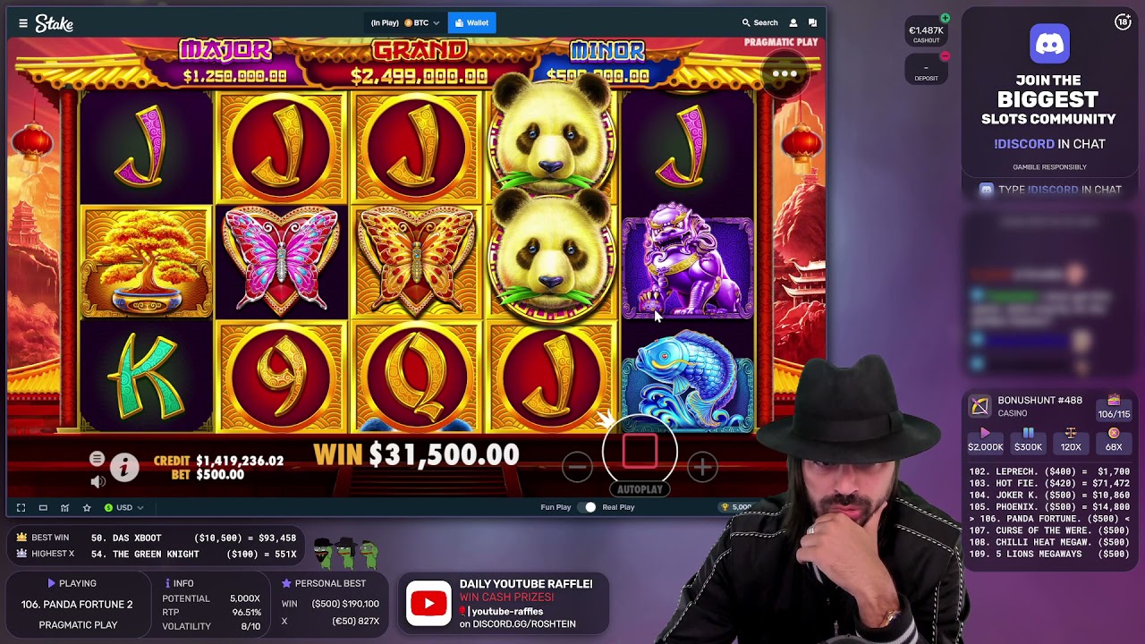 Roshtein: Panda Fortune 2 - Just like that!