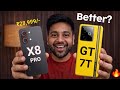 Poco X8 Pro vs Realme GT 7T Which is Best to Buy MUST Watch Before You Buy 🚀🚀🔥🔥🔥 #pocox8pro