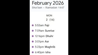 Add Prayer Times to Google Calendar for 2026 in 5 minutes using a macro in Excel