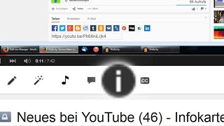 Neues bei YouTube (46) ‒ Infokarten, Autoplay