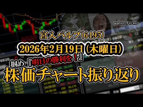 株価チャート振り返りで明日の勝利を！（宮入バルブ：6495）