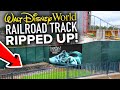 Railroad Track RIPPED UP Near TRON at Walt Disney World's Magic Kingdom!