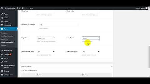 TeamPress Shortcode Builder