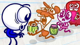 Pencilmate Loves Pickles! | Animated Cartoons Characters | Animated Short Films