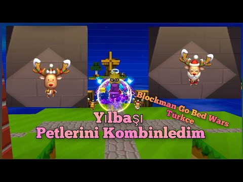 Yılbaşı Geyik Petlerini Kombinledim Blockman Go Bed Wars Türkçe #blockmango #blockmangobedwars
