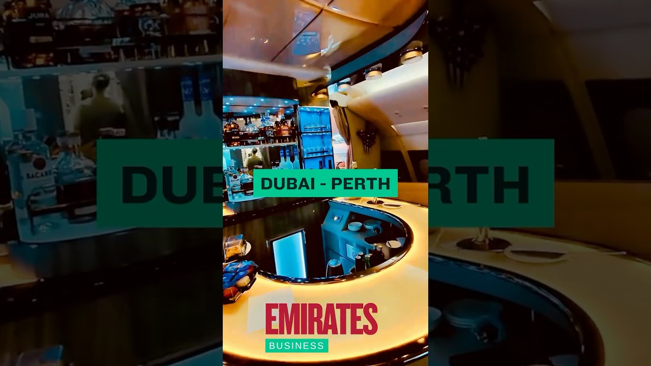 Emirates business class A380 Dubai to Perth 