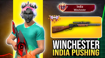 Winchester : Pushing 📈 For Top 1 🇮🇳India Title | Solo Weapon Glory Push ✅ | Ep-1 #garenafreefire 