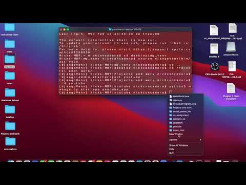 Creating a Django project on Mac