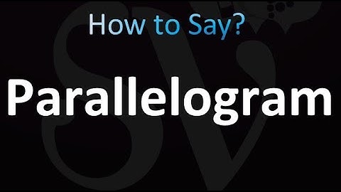 How to Pronounce Parallelogram (correctly!)