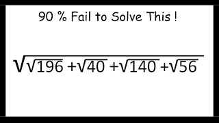 Simplifying  Radicals║ Nice Square root Problem