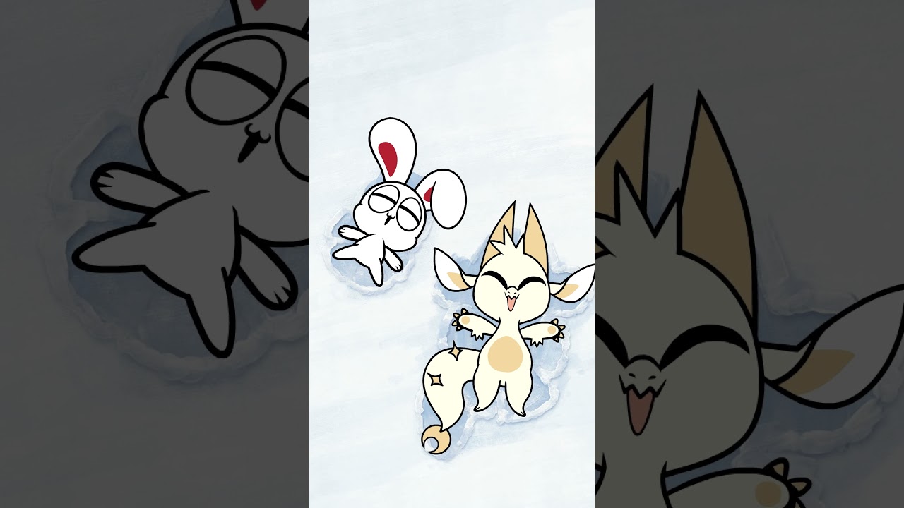 Snowy days call for snow angels!