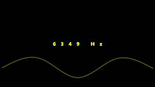 ⒽⓏ6349 HZ FREQUENCY PURE TONE | 1 Hour NO Music, For Meditation, Testing. Black Screen