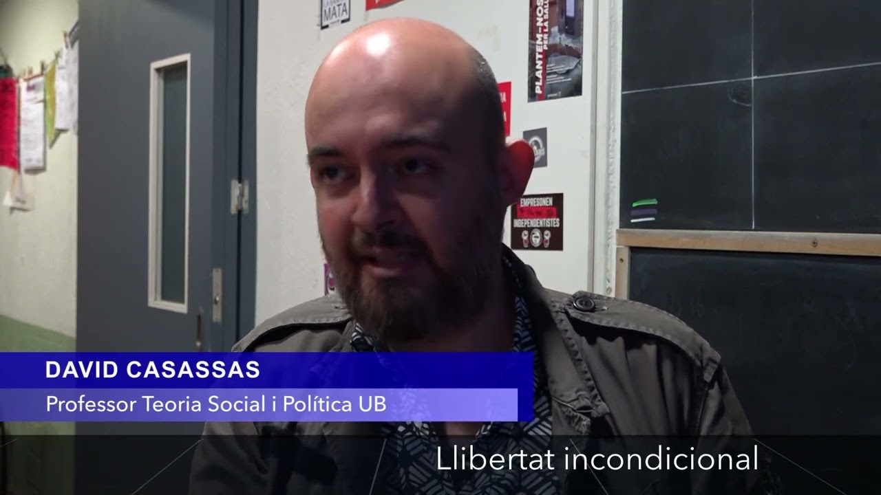 L'ENTREVISTA. David Casassas, professor Teoria Social i Política UB.