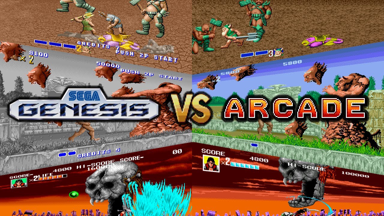 Sega Genesis & Sega CD VS Arcade - 11 BEAT 'EM UPS